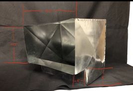 90 Degree Elbow 11.5x 16.5-6” Throat 26 Gauge Galvanized Steel Ductwork - $125.73