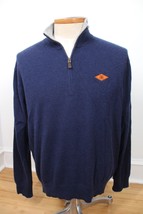 Polo Ralph Lauren Golf XL Blue 100% Washable Cashmere 1/4 Zip Sweater - $47.49