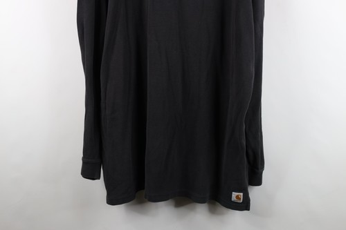 Vtg Carhartt Mens 2XL Faded Spell Out Thermal Waffle Knit Long Sleeve T-Shirt Item image 3