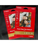 Canon Photo Paper Plus Glossy II, 5 x 7 Inches, 2 pkgs of 20 Sheets=40 s... - £13.40 GBP
