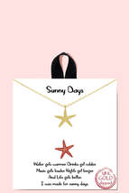18k Gold Rhodium Dipped Sunny Days Pendant Necklace - £15.18 GBP