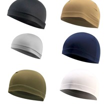 Dome Cap Wicking Helmet Liner Elastic FootBall Biker Beanie Hat Head Wra... - £15.12 GBP