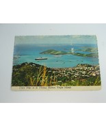 Vintage Postcard St Thomas Harbor Virgin Islands 30826 - £14.00 GBP