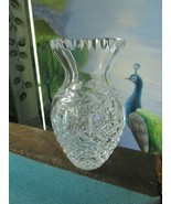 THOMAS JAMES SIGNED  CRYSTAL CUT VASE 5 1/2&quot; - $88.01 CAD