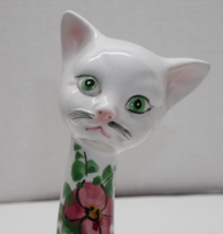 Vtg 8&quot; Toscany Italian Pottery Anthropomorphic Cat Figurine MCM Hand Painted - £31.49 GBP