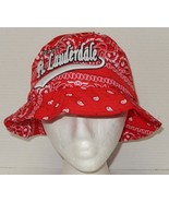 Ft Lauderdale Bandana Bucket Hat Cap Red White black - €12,97 EUR
