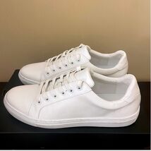 Banana Republic Mens White Low Top Sneakers 662548 Size 10.5 Classic Min... - $49.49