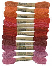 Valdani Thread Size 15 2ply Wool 12 Skein Sampler Bountiful Orchard - £38.40 GBP