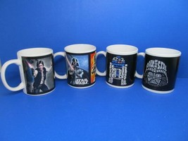 Star Wars Different Graphics Typography Collectible Gallerie Mugs Bundle of 4 - £35.97 GBP