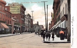 Trenton New Jersey Farrells Storefronts~Furniture Sign Postcard 1900s - £4.70 GBP