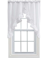 Stacey Ruffled Swag, 60 X 38 In, White - €22,89 EUR