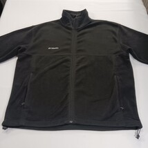 Columbia Sportswear WM6113 Men's 2XL Black Fleece Full Zip Jacket Chest 55" image 13