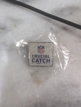NFL Crucial Catch Cancer Awareness Pin, Early Detection Pin, Push Back Pin - £7.82 GBP
