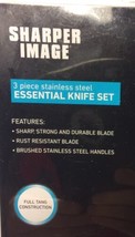 Sharper Image 3 Piece Stainless Steel Essential Knife Set  - £8.83 GBP