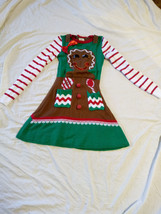Born Famous Women&#39;s Christmas Gingerbread Cookie Sweater Dress-  Size M - £11.85 GBP