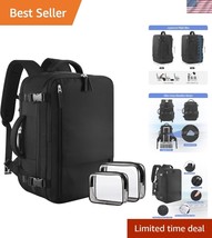 Unisex Expandable 40L Carry-On Backpack for Travel - Ideal Gift for Adve... - $60.00