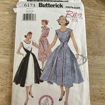 6173 Butterick Sewing Pattern UNCUT Mid Calf Wrap Dress Plus Size 14 16 18 - £17.73 GBP