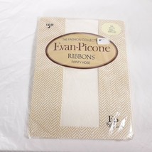 Evan Picone Ribbons Pattern Panty Hose Size Small 100% Nylon - £14.40 GBP
