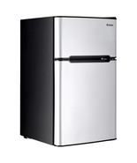 3.2 cu ft. Compact Stainless Steel Refrigerator-Gray - Color: Gray - $415.42 CAD