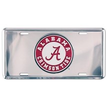 Alabama Crimson Tide Chrome Embossed Metal License Plate Auto Tag Sign - £5.47 GBP