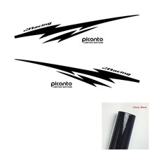 1set Racing  Stripes Styling Car Whole Body Decor Sticker   Picanto Morning Auto - £98.36 GBP