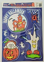Vtg Classic Clings Halloween Window Decorations Reflective Scary Things 61473 - £10.21 GBP