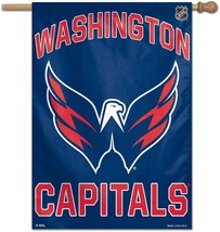 WASHINGTON CAPITALS VERTICAL FLAG 28&quot; X 40&quot; - £23.98 GBP