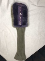 King Cobra Golf Club Head Cover Sock Purple &amp; Gray Embroidered - £11.89 GBP