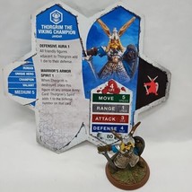 Heroscape Thorgrim The Viking Champion Figure And Stat Card - $9.89