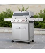 Monument Grills Mesa 415BZ 4-Burner Propane Infrared Grill with Side Burner - $359.20