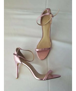 RACHEL ZOE Metallic Pink Ema Sandal Size 6.5 - £54.70 GBP