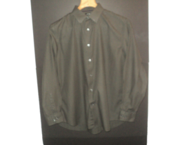 Apt. 9 Men&#39;s Dress Shirt Size XL Gray-Olive Long Sleeves Buttoned - £14.41 GBP