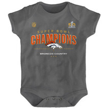 NFL Denver Broncos Super Bowl 50 Champions Infant Baby Creeper 0-3 3-6 6-9 MONTH - £38.70 GBP
