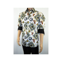 Mens Sports Dress Shirts By AXXESS From Turkey 100% Egyptian Cotton 622-12 White image 11