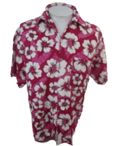 In Gear Men Hawaiian camp shirt pit to pit 24&quot; aloha luau tropical flora... - £14.00 GBP