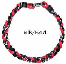 Miami Heat Fan Rally 3 Rope Tornado Necklace 18&quot; 20&quot; Black Red New - £7.18 GBP