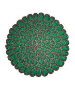 Hand Beaded And Glass &amp; synthetic Beads Round Placemats chargers Table m... - £26.19 GBP