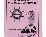 The Helm Restaurant Menu Sacajawea Motor Inn Lewiston Idaho  1990&#39;s - £22.03 GBP