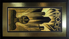 Fritz Lang Metropolis Movie Poster Framed &amp; Mated Metalic Gold Mat Finest Qualit - £51.95 GBP