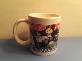 Monopoly Board Game Boardwalk Collectible Mug 1998 Hasbro - $14.99