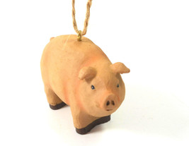 Kurt Adler Pink Pig Ornament Farming Themed Tree Decoration - $8.09