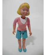 Fisher Price Loving Family Dream Dollhouse RV Mom blonde pink blue shorts - £8.12 GBP