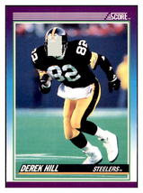 1990 Score Derek Hill   RC Pittsburgh Steelers Football Card VFBMD - £1.33 GBP