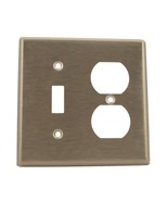 Leviton 84005 2-Gang 1-Toggle 1-Duplex Device Combination Wallplate, Sta... - $11.81 CAD