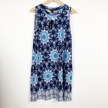 B Design PRINTED SHEATH DRESS knee length Sleeveless Size S Pockets - $146.97 MXN
