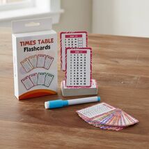 Multiplication Flash Cards Set with Dry Eraser - Ideal for Kids&#39; Math Sk... - $10.57 CAD
