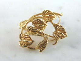 Womens Vintage Estate 14K Gold Floral Brooch 5.3g E2012 - £494.34 GBP