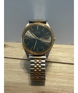 Seiko Watch Men 36mm Gray Dial Two Tone Daydate Round 7N43-8A39 Japan No... - $63.79 CAD