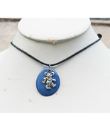 Grateful Dead Dancing Bear Blue Tagua Nut  Adjustable Necklace  - $20.50 CAD
