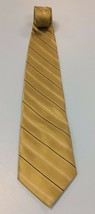 Calvin Klein men’s Neck Tie Goldish Yellow Striped  - £7.82 GBP